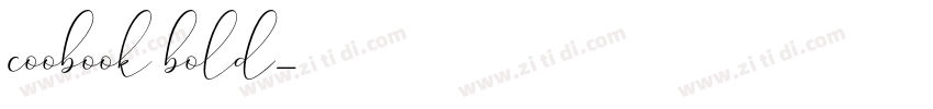 coobook bold字体转换
